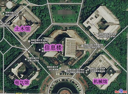 西南交通大学卫星图